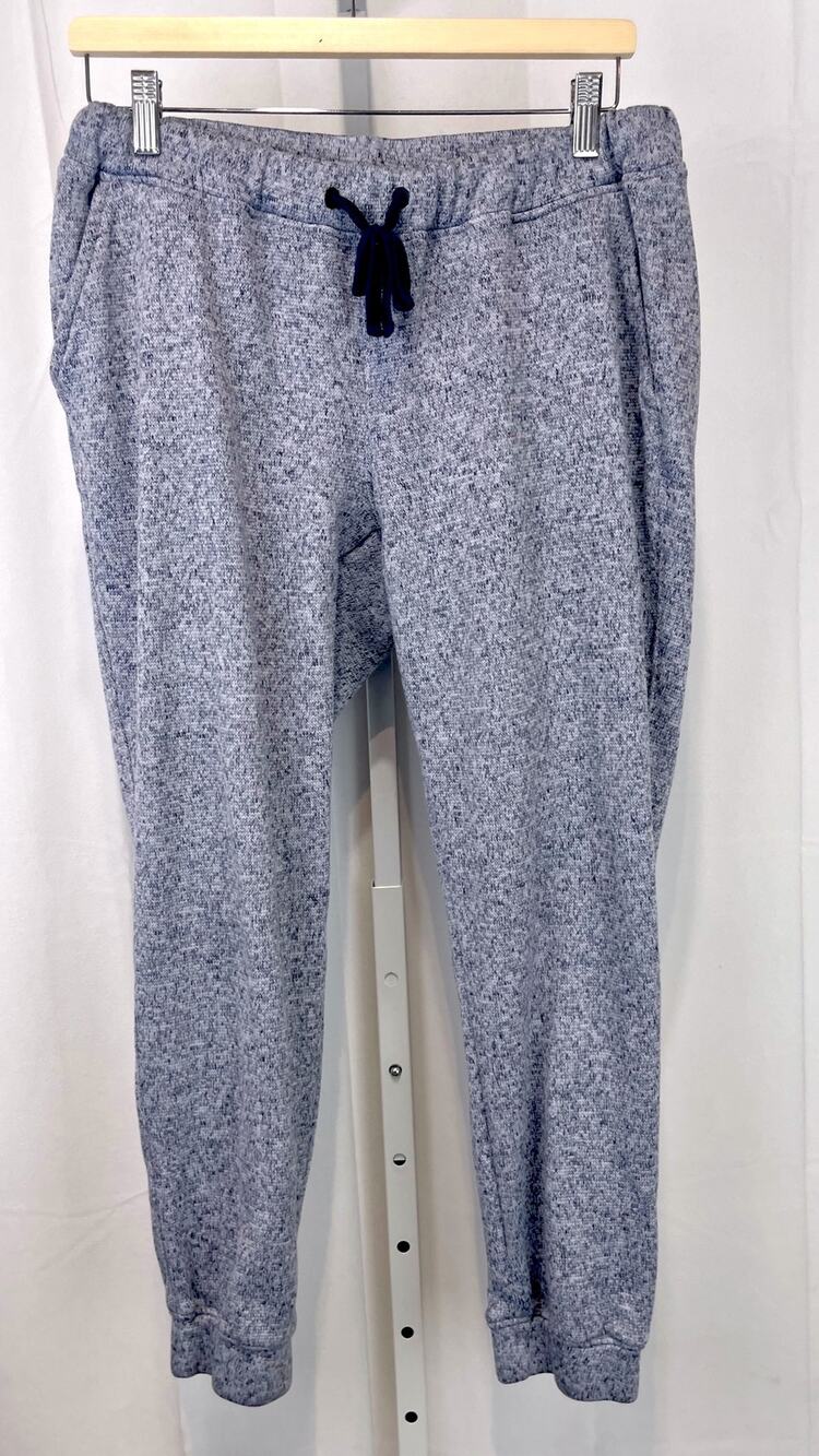 L.L. BEAN Lightweight Sweater Fleece Pants 510717 Pull On Joggers Blue Size M
